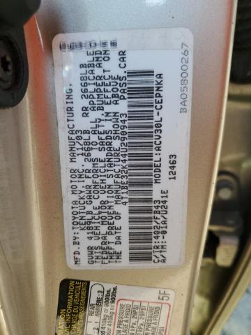 Photo 11 VIN: 4T1BE32K44U290943 - TOYOTA CAMRY LE 