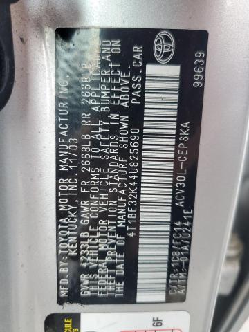 Photo 11 VIN: 4T1BE32K44U825690 - TOYOTA CAMRY 