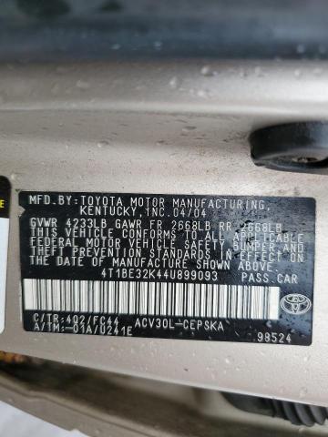 Photo 11 VIN: 4T1BE32K44U899093 - TOYOTA CAMRY LE 