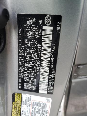 Photo 12 VIN: 4T1BE32K45U533586 - TOYOTA CAMRY 