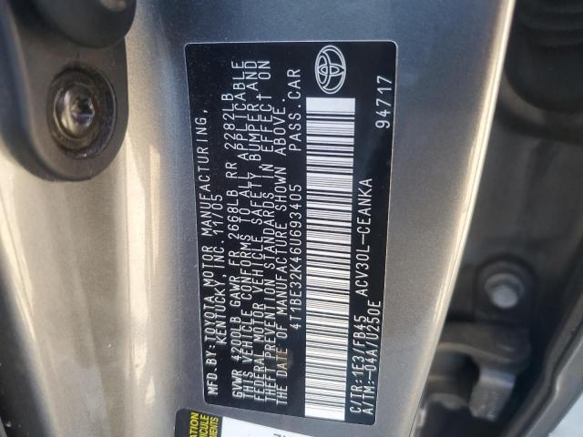 Photo 11 VIN: 4T1BE32K46U693405 - TOYOTA CAMRY LE 