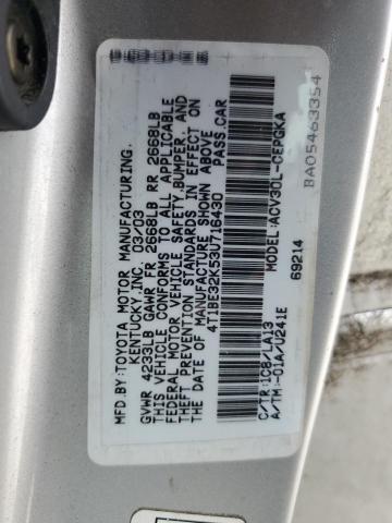 Photo 11 VIN: 4T1BE32K53U716430 - TOYOTA CAMRY LE 