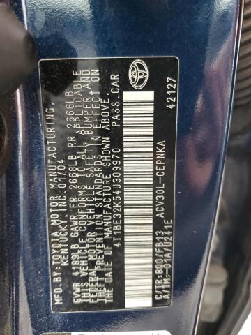 Photo 11 VIN: 4T1BE32K54U309970 - TOYOTA CAMRY 