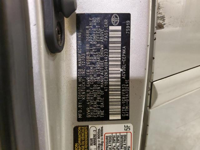 Photo 11 VIN: 4T1BE32K54U844233 - TOYOTA CAMRY 