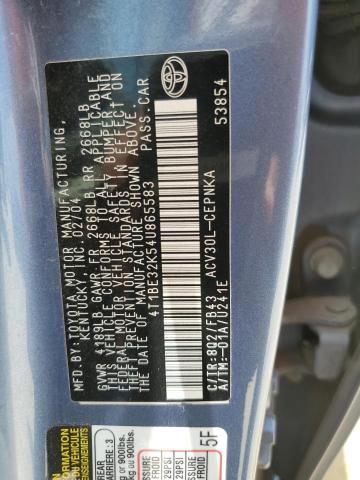 Photo 11 VIN: 4T1BE32K54U865583 - TOYOTA CAMRY 