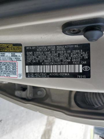 Photo 11 VIN: 4T1BE32K54U921523 - TOYOTA CAMRY 