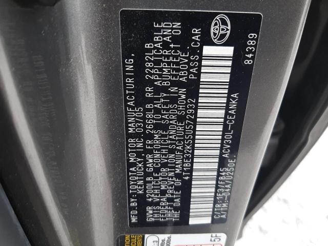 Photo 11 VIN: 4T1BE32K55U572932 - TOYOTA CAMRY 