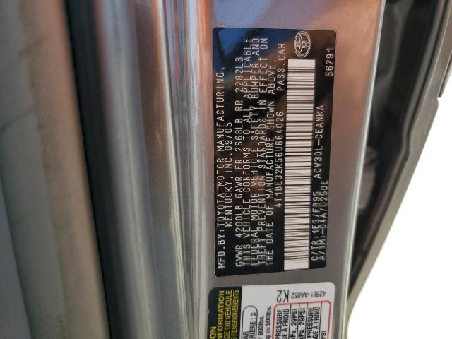 Photo 11 VIN: 4T1BE32K56U664026 - TOYOTA CAMRY LE 