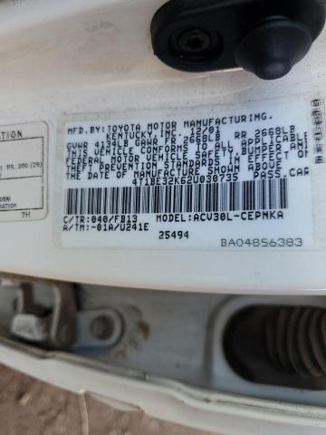 Photo 11 VIN: 4T1BE32K62U030735 - TOYOTA CAMRY 