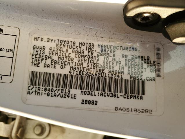 Photo 11 VIN: 4T1BE32K62U112741 - TOYOTA CAMRY LE 