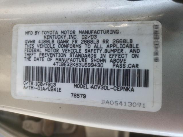 Photo 11 VIN: 4T1BE32K63U699430 - TOYOTA CAMRY 