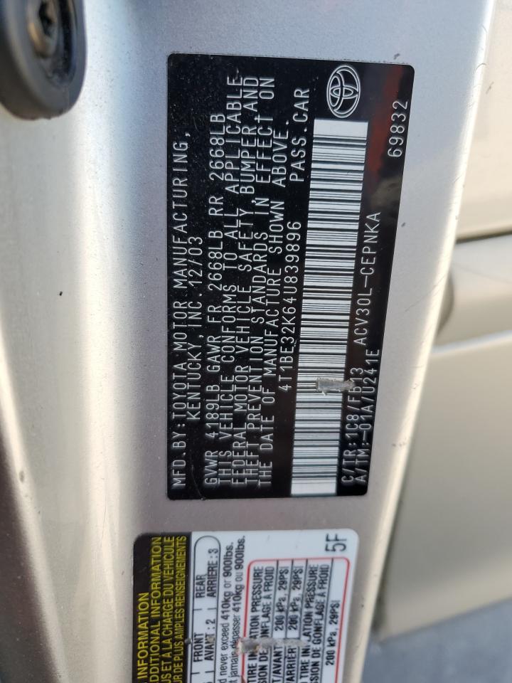 Photo 11 VIN: 4T1BE32K64U839896 - TOYOTA CAMRY 