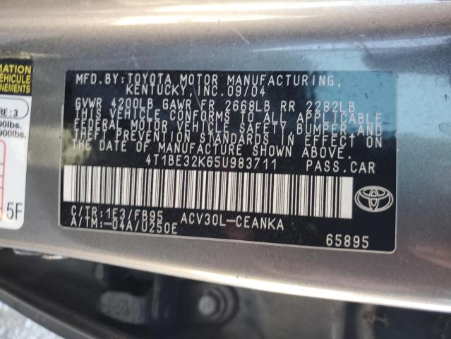 Photo 11 VIN: 4T1BE32K65U983711 - TOYOTA CAMRY 