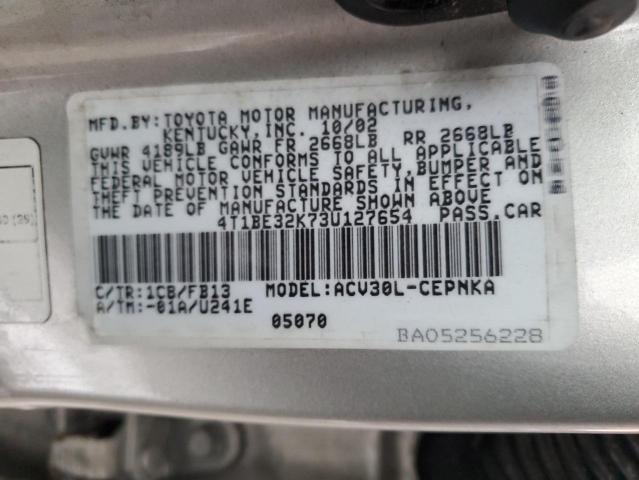 Photo 11 VIN: 4T1BE32K73U127654 - TOYOTA CAMRY 