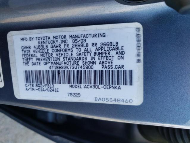 Photo 11 VIN: 4T1BE32K73U745900 - TOYOTA CAMRY 