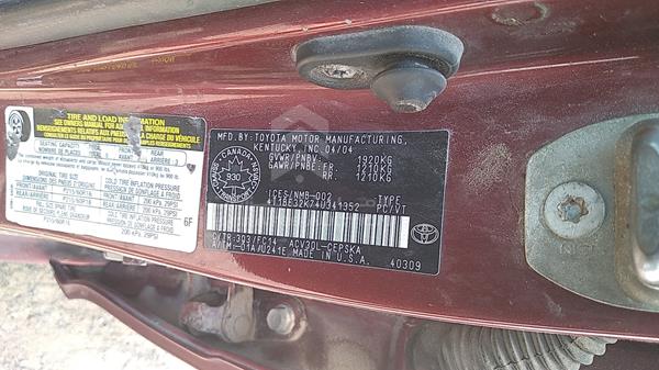 Photo 1 VIN: 4T1BE32K74U341352 - TOYOTA CAMRY 