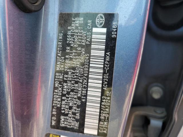 Photo 11 VIN: 4T1BE32K74U893045 - TOYOTA CAMRY 