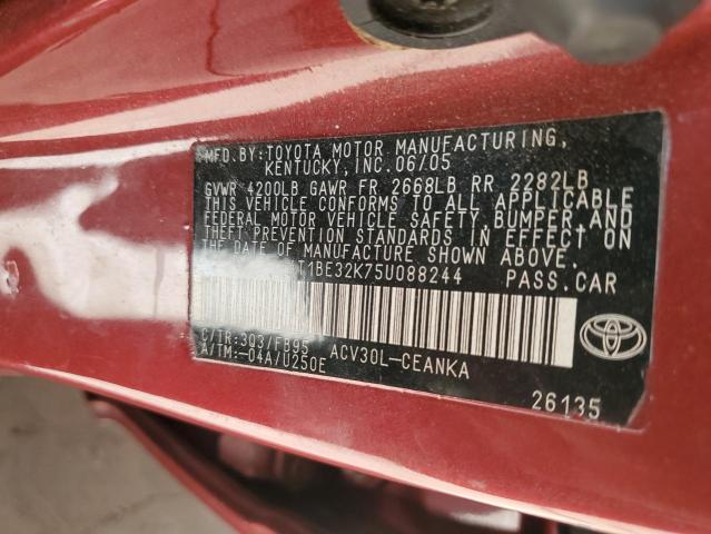 Photo 11 VIN: 4T1BE32K75U088244 - TOYOTA CAMRY 