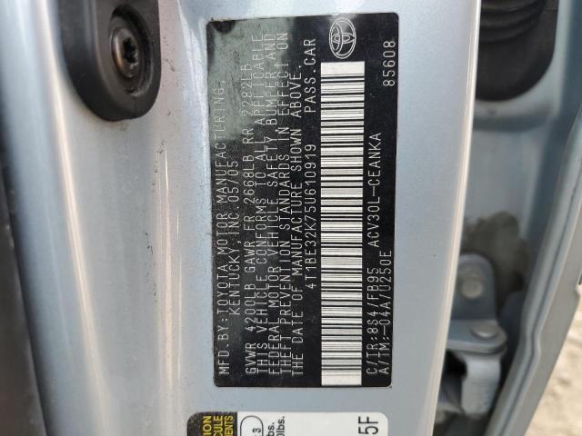 Photo 11 VIN: 4T1BE32K75U610919 - TOYOTA CAMRY LE 