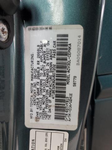 Photo 11 VIN: 4T1BE32K82U607202 - TOYOTA CAMRY 