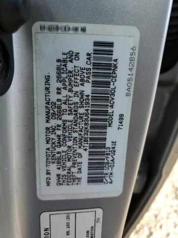 Photo 11 VIN: 4T1BE32K83U641934 - TOYOTA CAMRY LE 