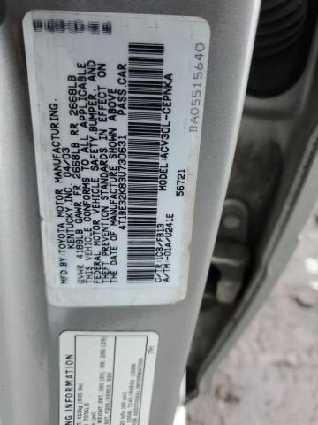 Photo 11 VIN: 4T1BE32K83U730631 - TOYOTA CAMRY 