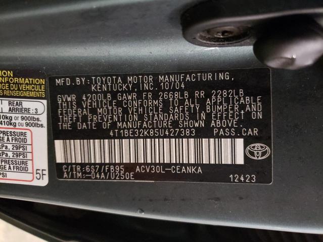 Photo 11 VIN: 4T1BE32K85U427383 - TOYOTA CAMRY 