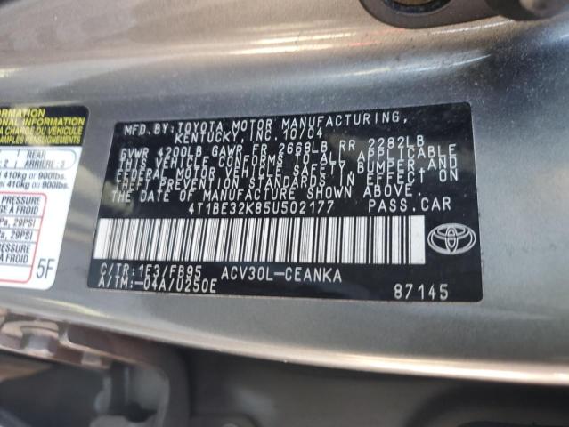 Photo 11 VIN: 4T1BE32K85U502177 - TOYOTA CAMRY LE 