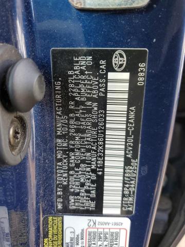 Photo 11 VIN: 4T1BE32K86U126033 - TOYOTA CAMRY 