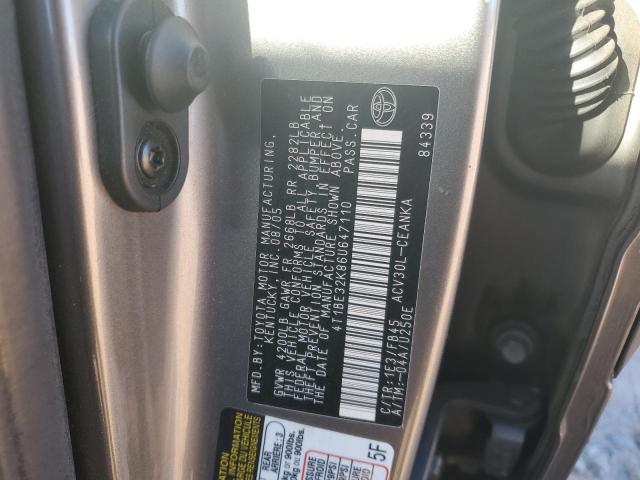 Photo 11 VIN: 4T1BE32K86U647110 - TOYOTA CAMRY LE 