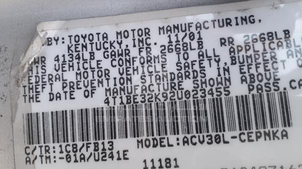 Photo 3 VIN: 4T1BE32K92U023455 - TOYOTA CAMRY 