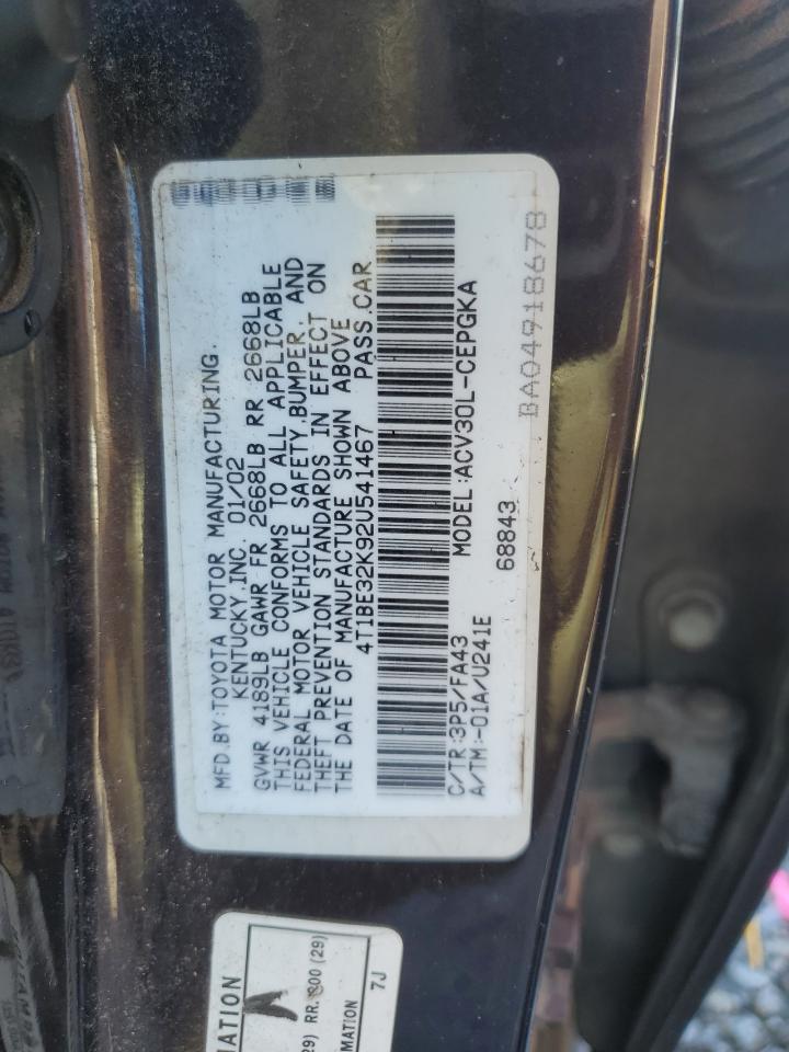 Photo 11 VIN: 4T1BE32K92U541467 - TOYOTA CAMRY 