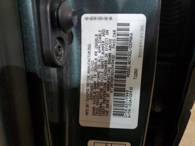 Photo 11 VIN: 4T1BE32K92U543400 - TOYOTA CAMRY 