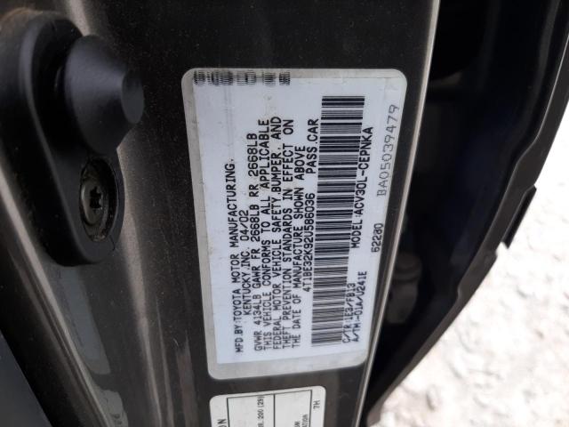 Photo 11 VIN: 4T1BE32K92U586036 - TOYOTA CAMRY LE 