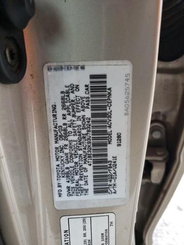 Photo 12 VIN: 4T1BE32K93U783242 - TOYOTA CAMRY 