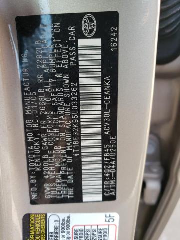 Photo 11 VIN: 4T1BE32K95U033262 - TOYOTA CAMRY 