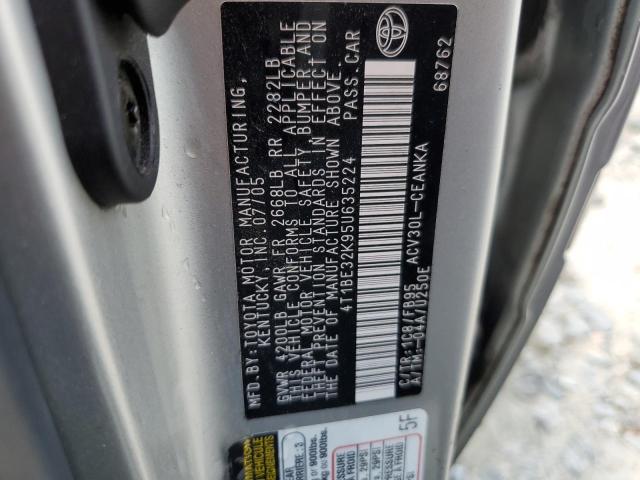 Photo 11 VIN: 4T1BE32K95U635224 - TOYOTA CAMRY 