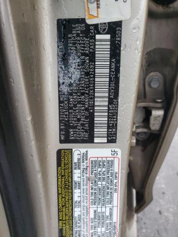 Photo 11 VIN: 4T1BE32K96U642692 - TOYOTA CAMRY LE 