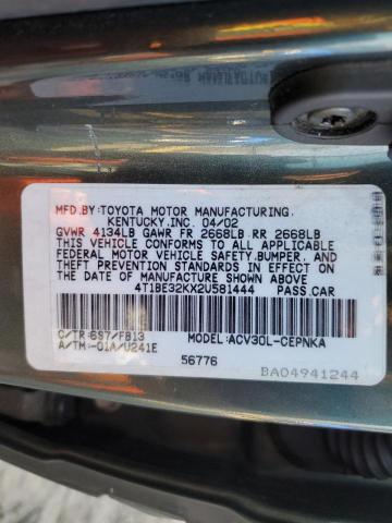 Photo 11 VIN: 4T1BE32KX2U581444 - TOYOTA CAMRY LE 