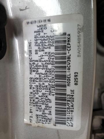 Photo 11 VIN: 4T1BE32KX3U188433 - TOYOTA CAMRY 