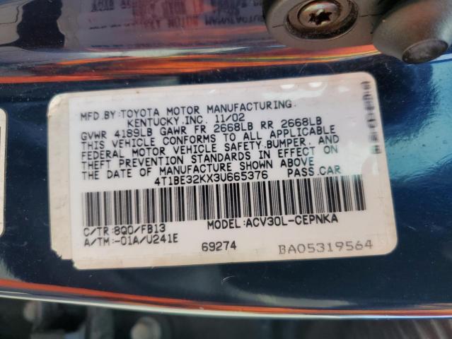 Photo 11 VIN: 4T1BE32KX3U665376 - TOYOTA CAMRY 