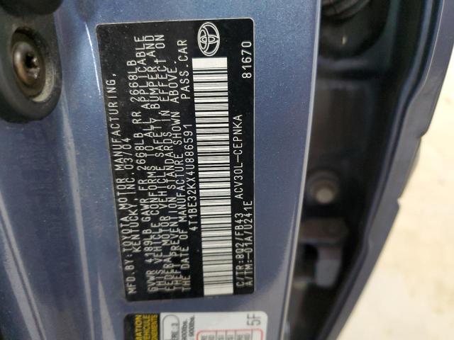 Photo 11 VIN: 4T1BE32KX4U886591 - TOYOTA CAMRY LE 