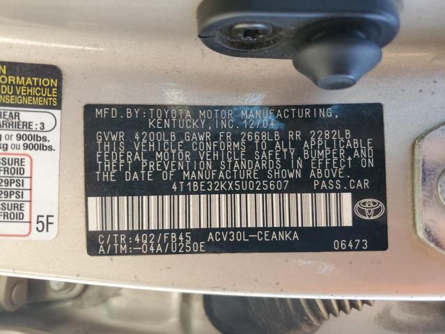 Photo 11 VIN: 4T1BE32KX5U025607 - TOYOTA CAMRY 