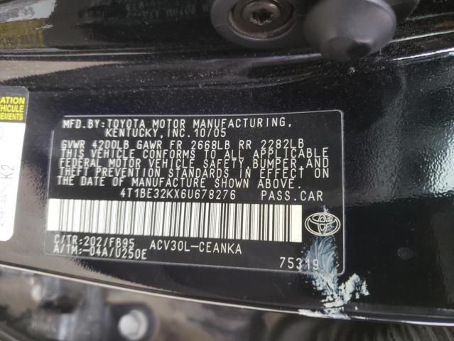 Photo 11 VIN: 4T1BE32KX6U678276 - TOYOTA CAMRY 