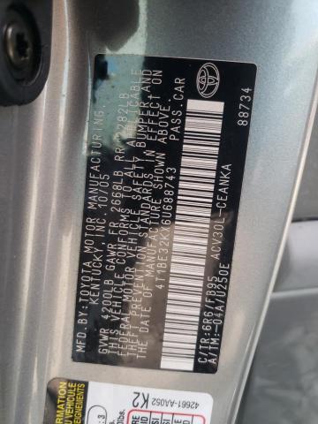 Photo 12 VIN: 4T1BE32KX6U688743 - TOYOTA CAMRY LE 