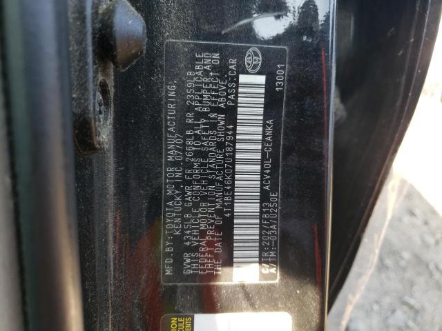 Photo 11 VIN: 4T1BE46K07U187944 - TOYOTA CAMRY CE 