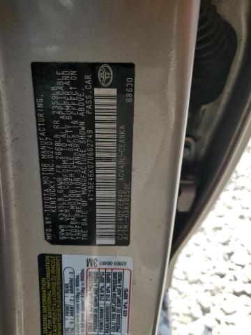 Photo 12 VIN: 4T1BE46K07U662749 - TOYOTA CAMRY 