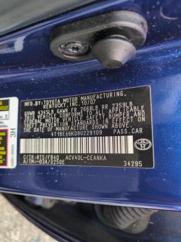 Photo 12 VIN: 4T1BE46K08U229109 - TOYOTA CAMRY CE 