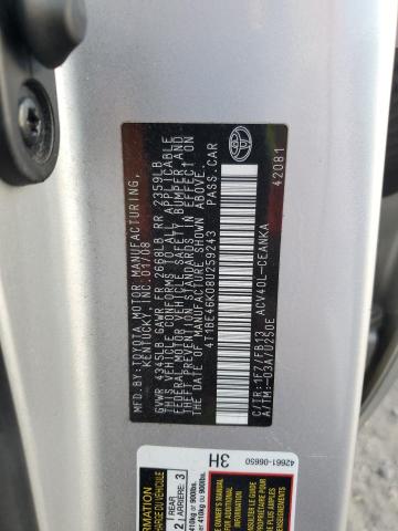 Photo 12 VIN: 4T1BE46K08U259243 - TOYOTA CAMRY 