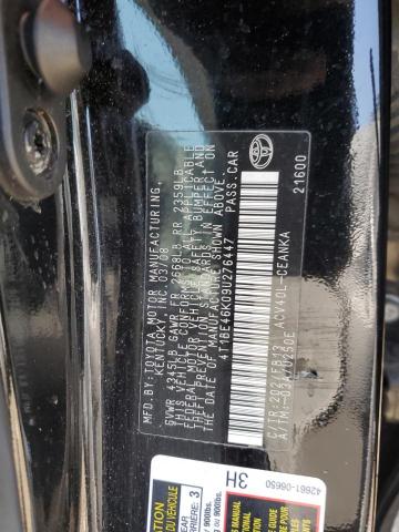 Photo 11 VIN: 4T1BE46K09U276447 - TOYOTA CAMRY BASE 